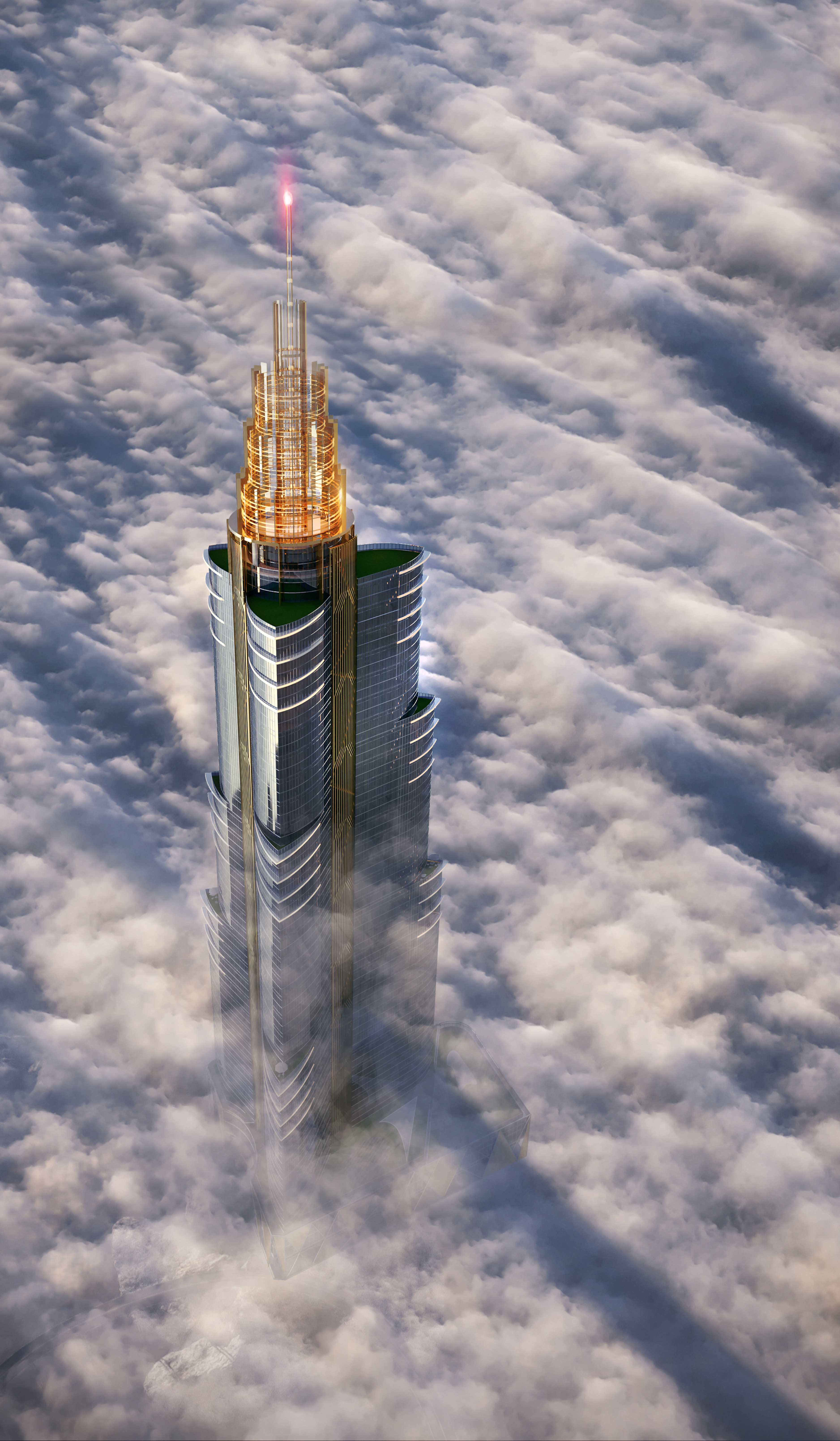 البرج يخترق السحاب - رمز للطموح والعلو